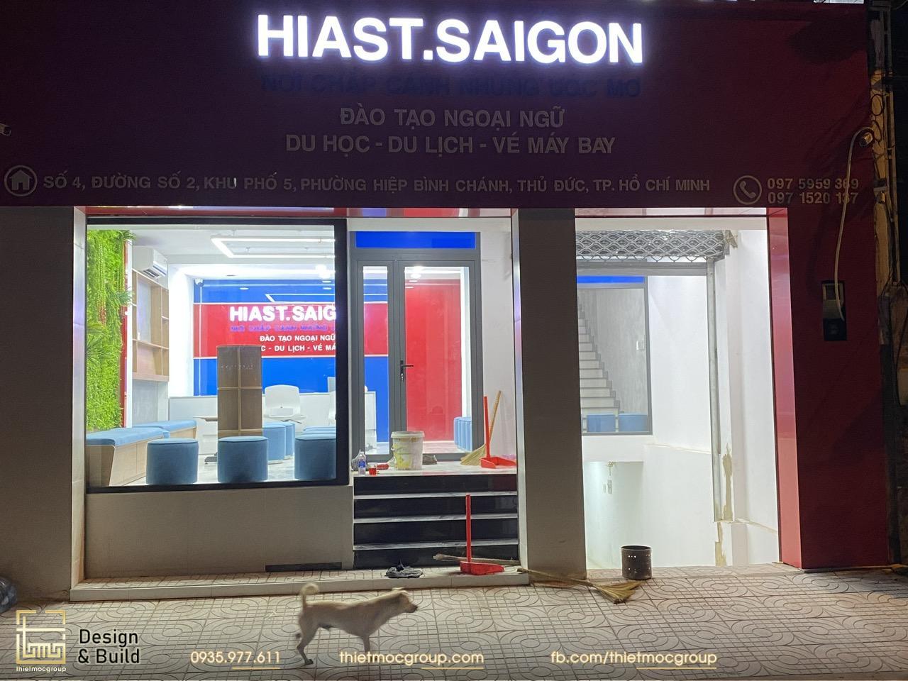 thi cong trung tam ngoai ngu