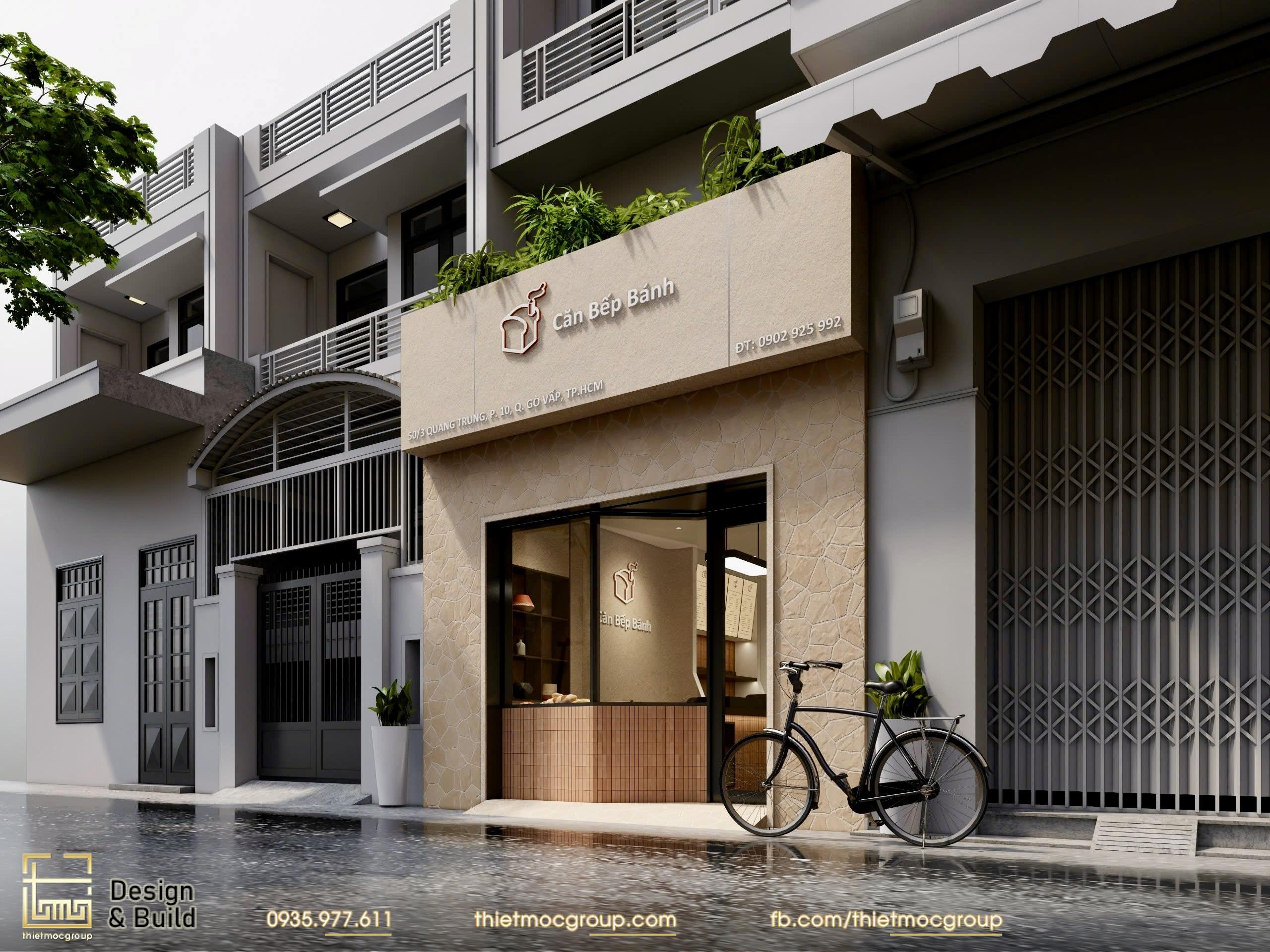 Thiết kế cải tạo tiệm bánh ngọt phong cách Mộc