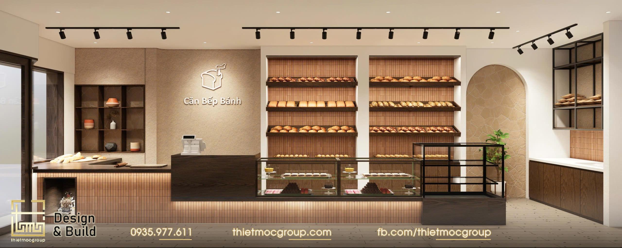 Thiết kế cải tạo tiệm bánh ngọt phong cách Mộc