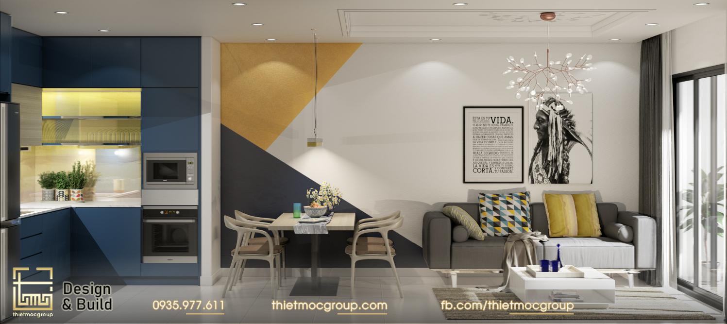 THIẾT KẾ NỘI THẤT CĂN HỘ, CHUNG CƯ 2 PHÒNG NGỦ 25 thiet ke noi that can ho chung cu 6