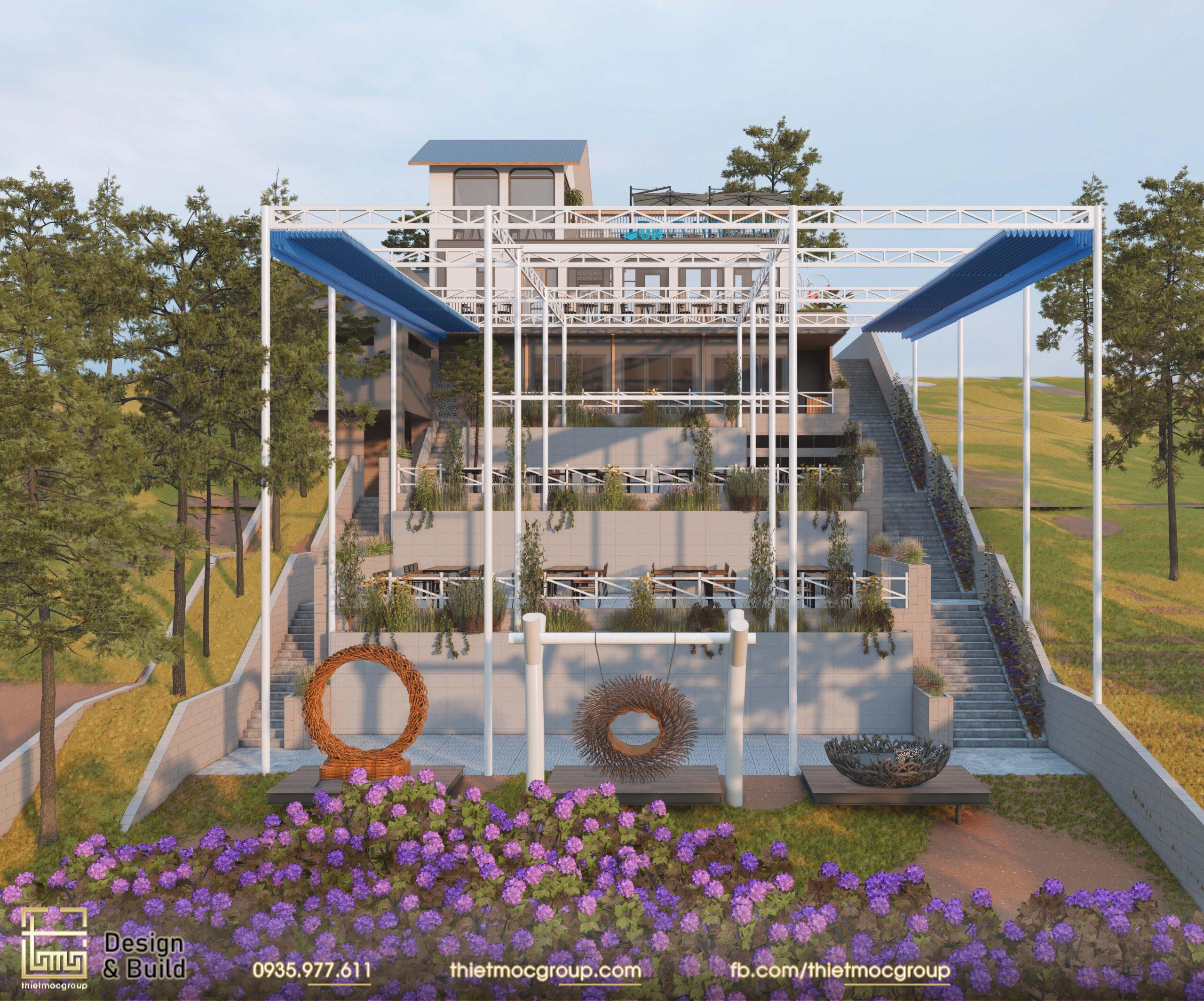 Thiết Kế Nhà Hàng Kết Hợp Caffe 43 NGOAI THAT 1 scaled