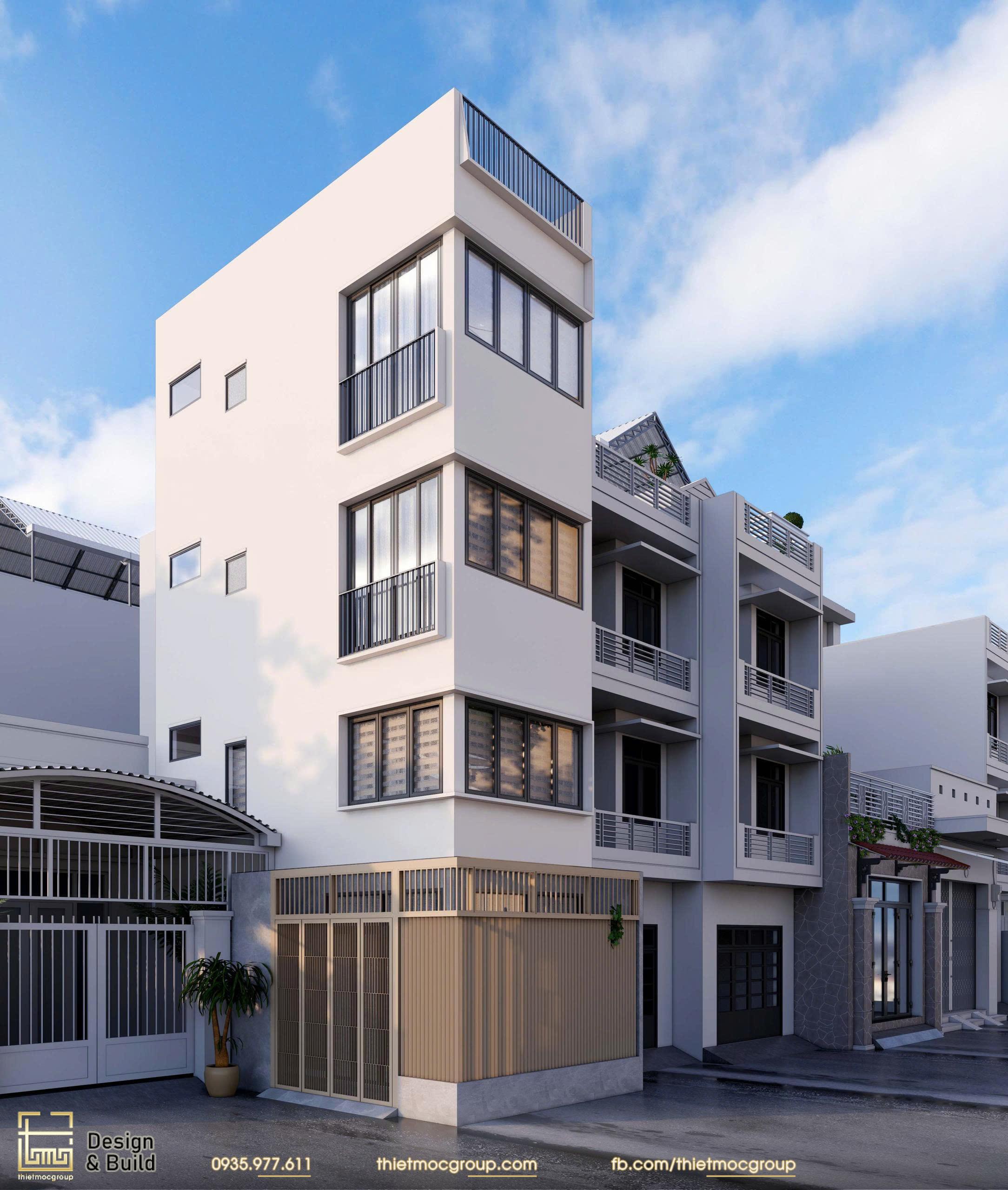 Phương án thiết kế nhà phố diện tích nhỏ 3 tầng