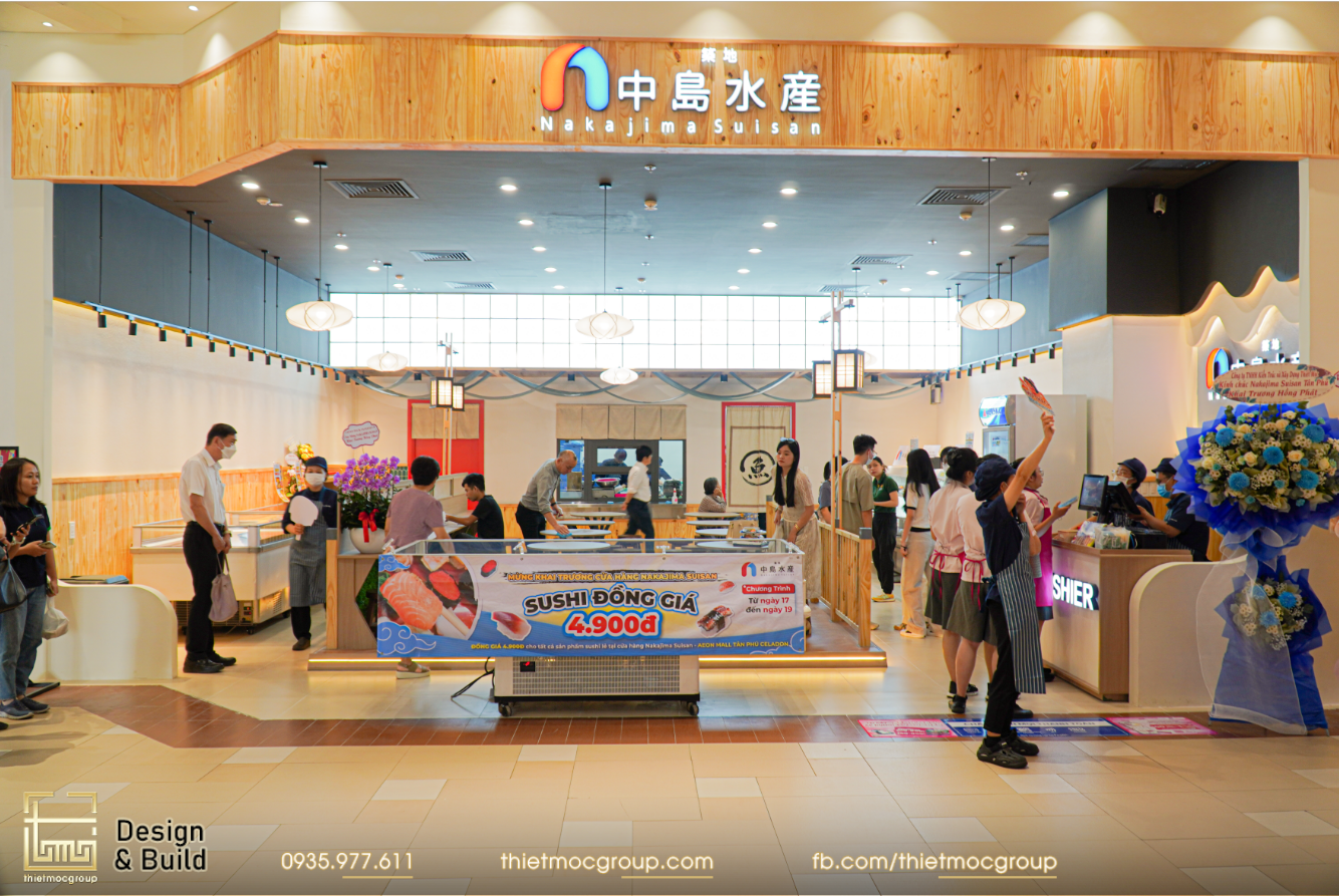 THI CÔNG  CỬA HÀNG SUSHI-NAKAJIMA SUISAN ( VIỆT NAM )